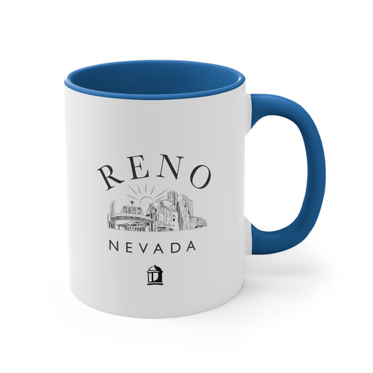 Reno Skyline - RHLF Accent Coffee Mug, 11oz